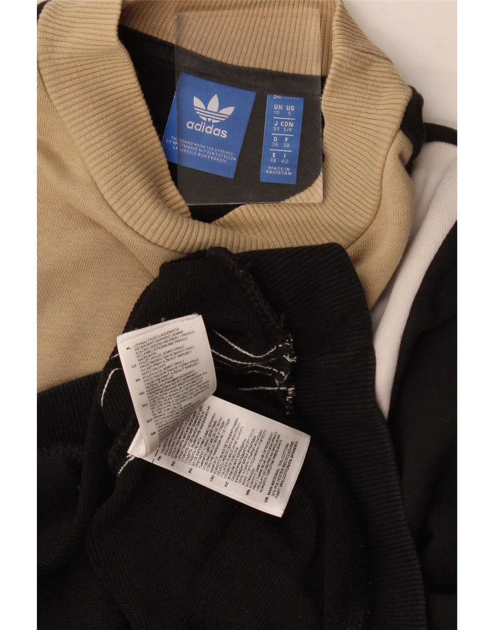 Adidas veliki ženski džemperi UK 10 Small Black Colourblock