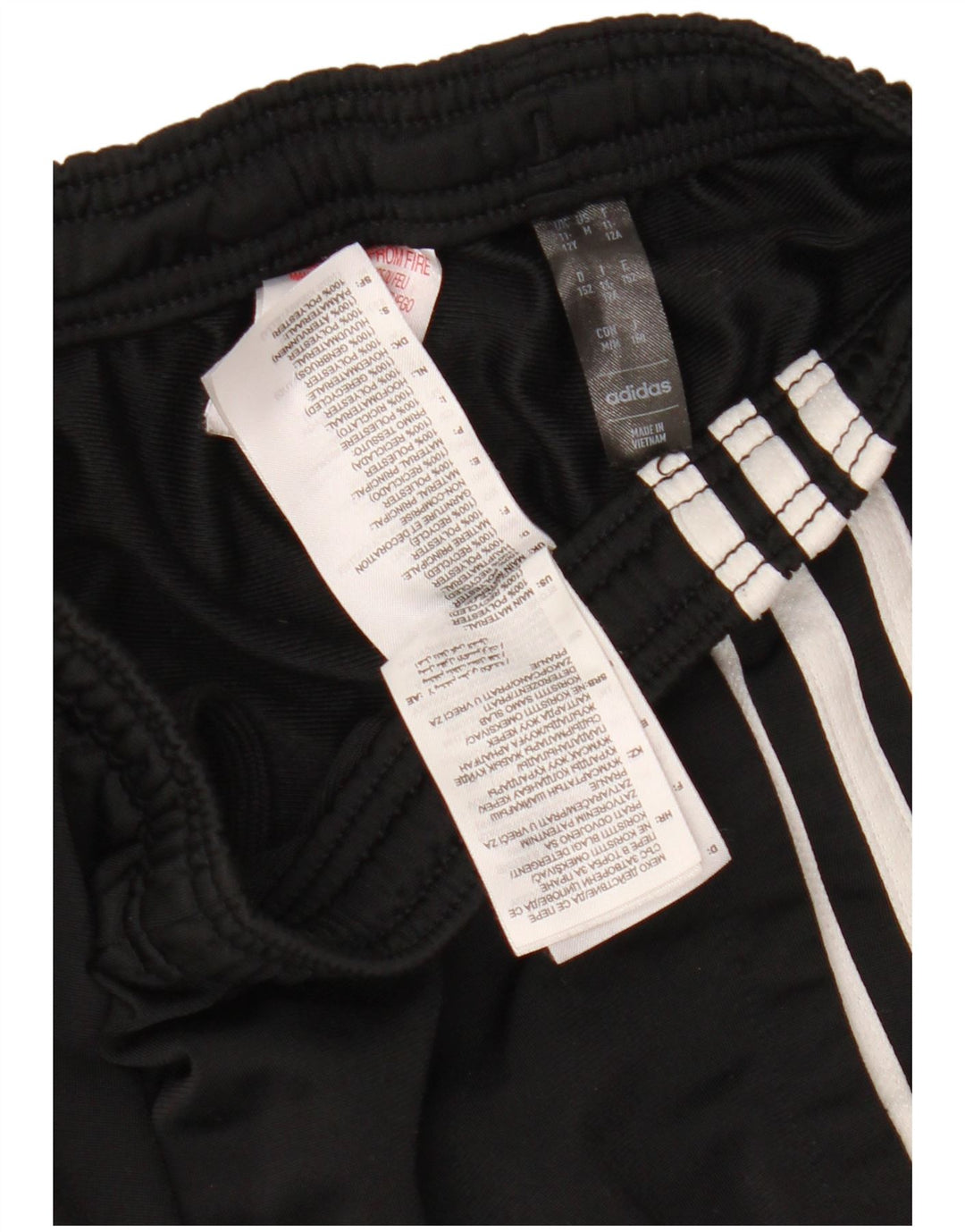 ADIDAS Hlače za trenirku za djevojčice 11-12 godina crne poliesterske