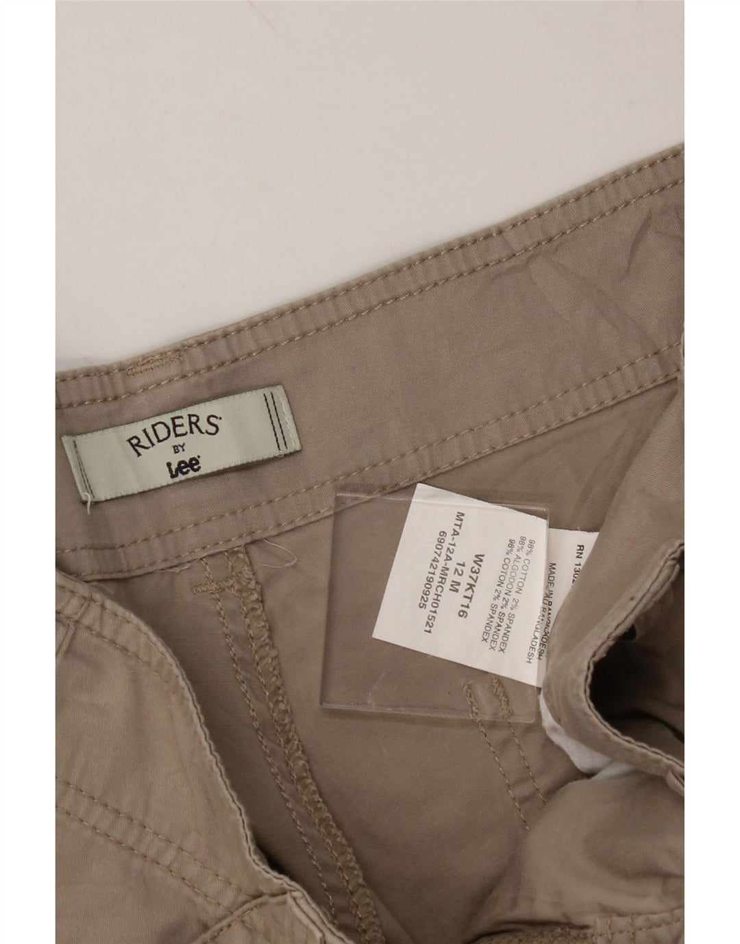 LEE Womens Riders Cargo Shorts US 12 Large W32 Beige Cotton Vintage Lee and Second-Hand Lee from Messina Hembry 