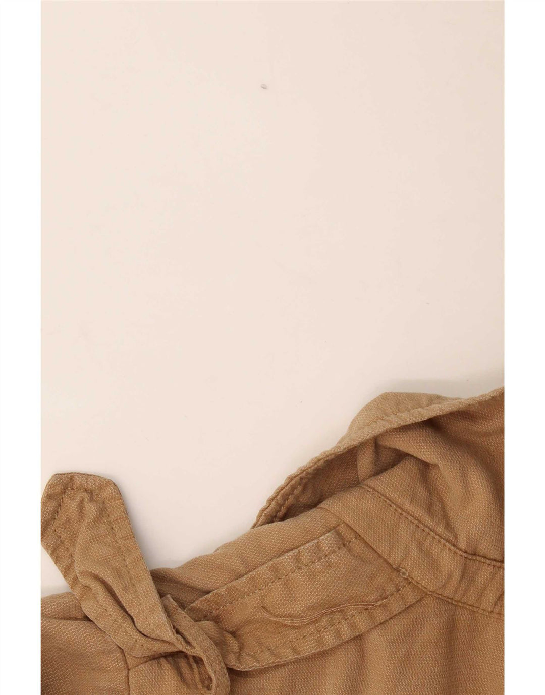 Zara ženska otvorena prevelika vojna jakna UK 10 Small Beige Lyocell