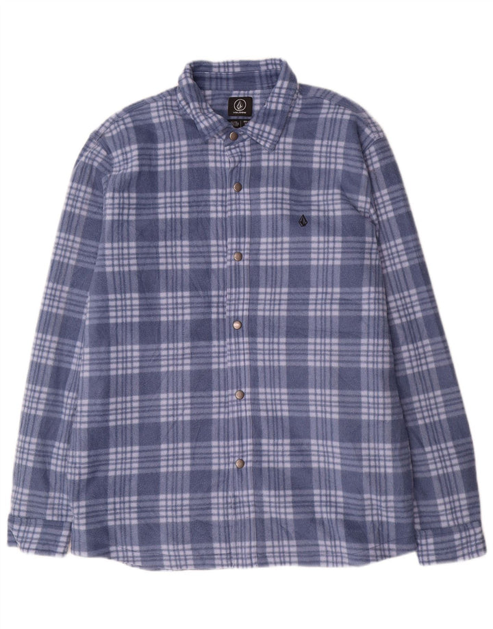 Volcom muška majica od flisa Lumberjack XL plavi karirani poliester