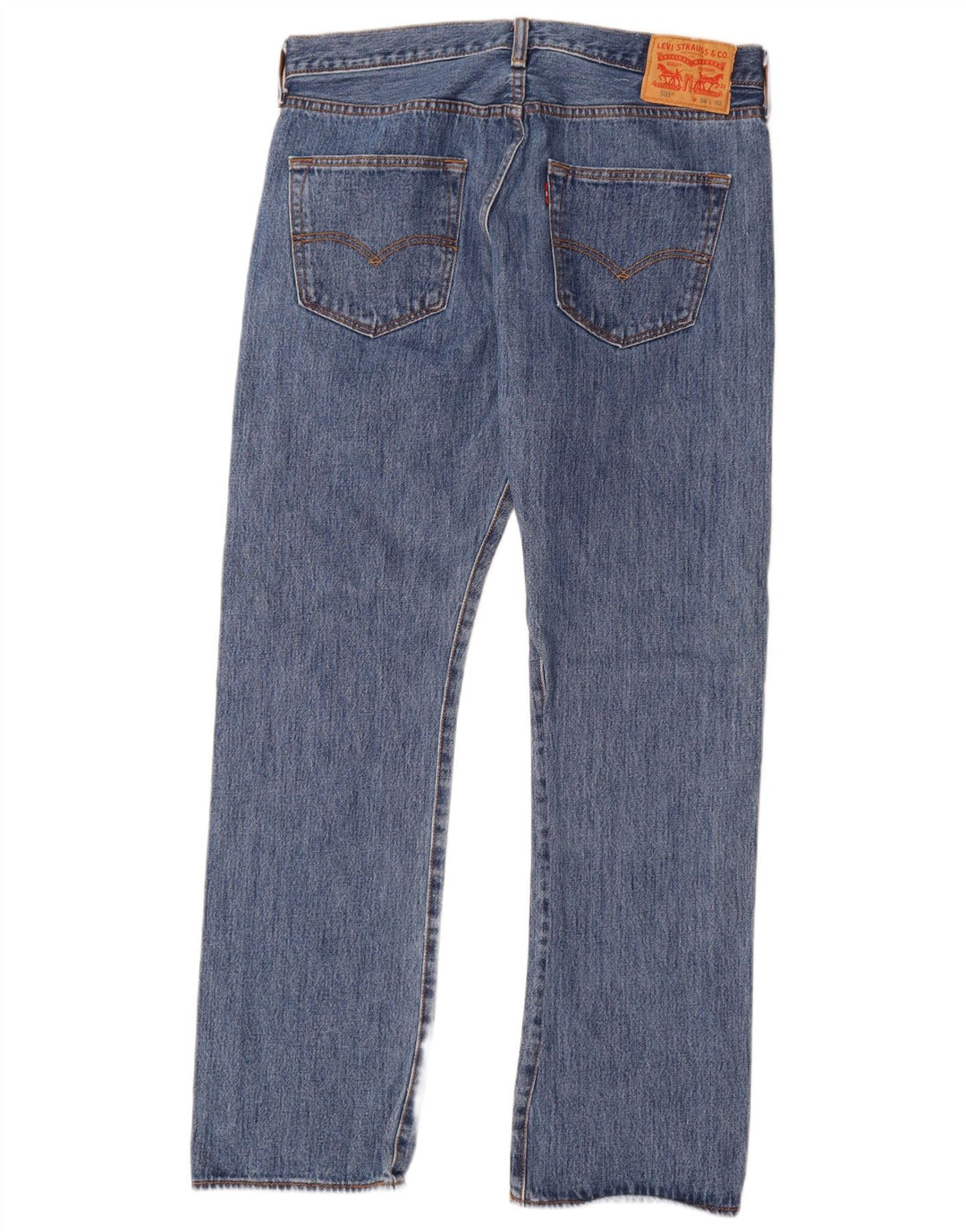 Levi's muške 501 ravne traperice W34 L32 plavi pamuk