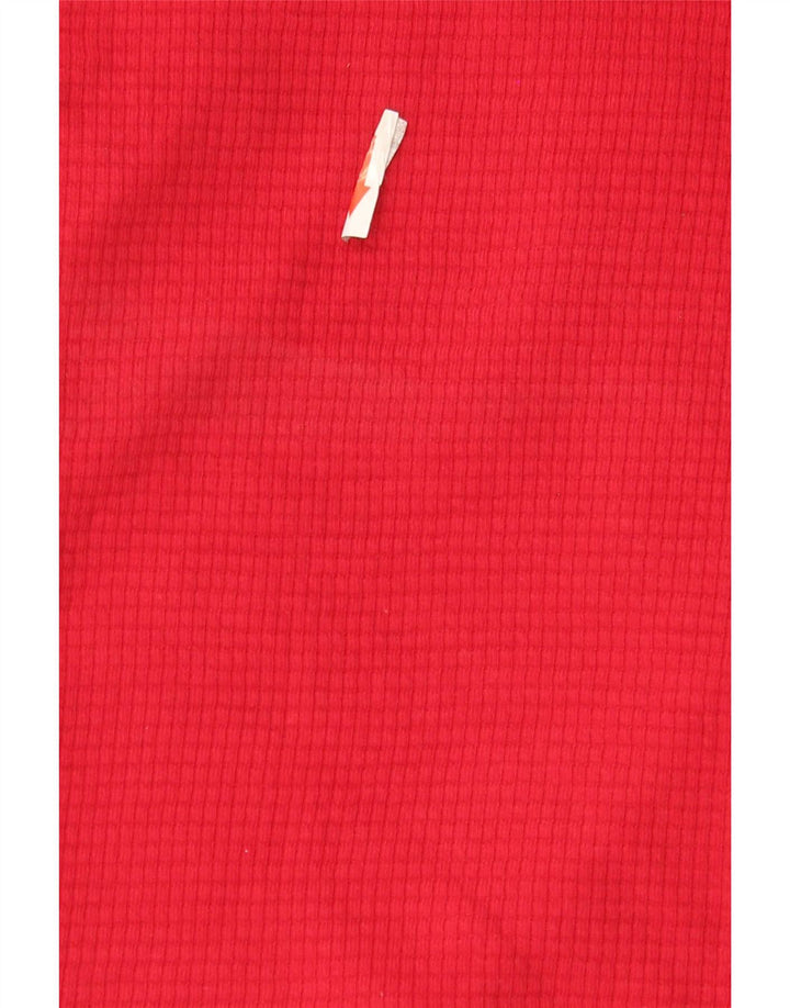 Hollister muška majica dugih rukava Regular Graphic, mala crvena pamuk