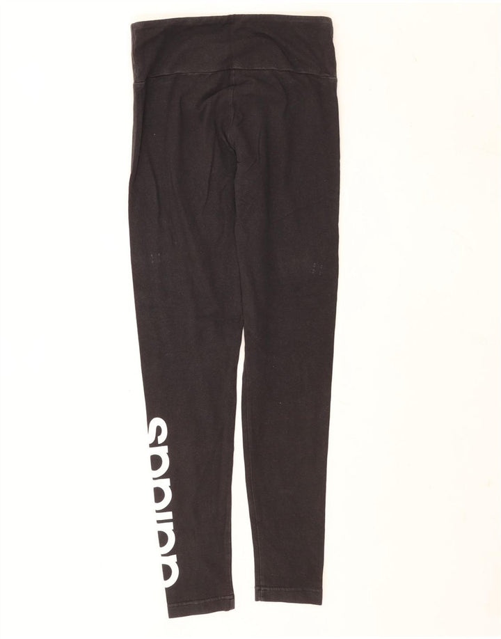 Adidas ženske grafičke tajice UK 8/10 male crne