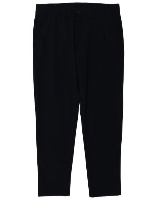 Zara Mens Slim Chino Trousers EU 40 Medium W31 L29 Navy Blue Polyester