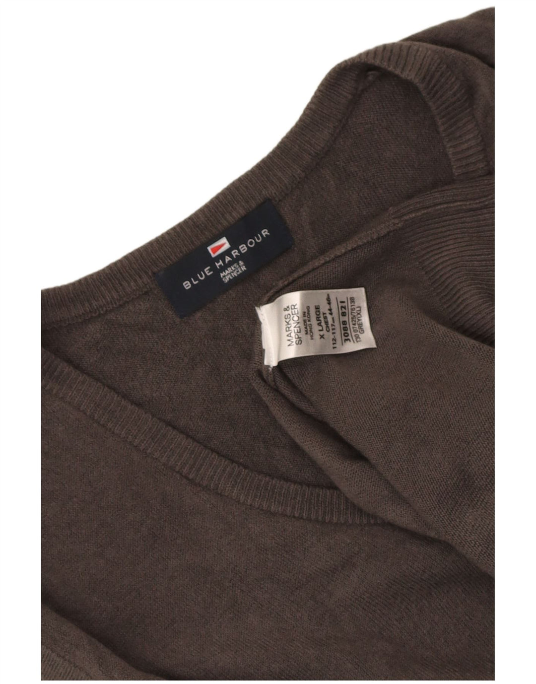 Marks & Spencer Mens Blue Harbour Vest Tank Top XL Grey Acrylic
