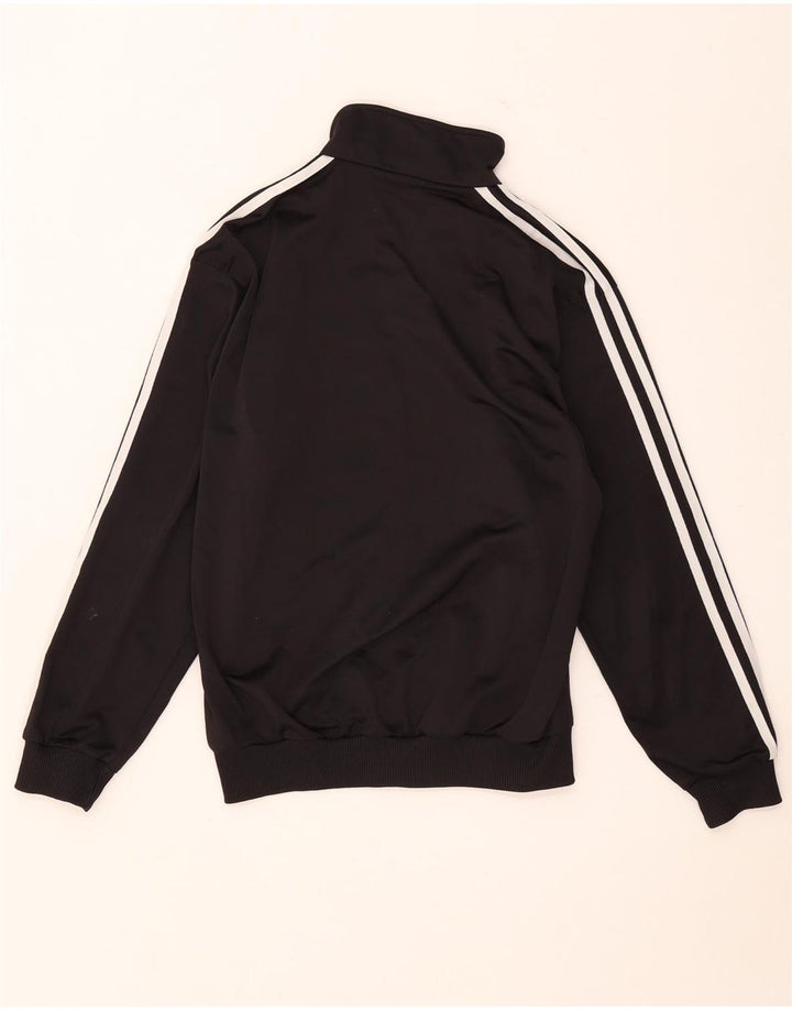 Gornja jakna od trenirke Adidas za dječake 13-14 godina, crni poliester