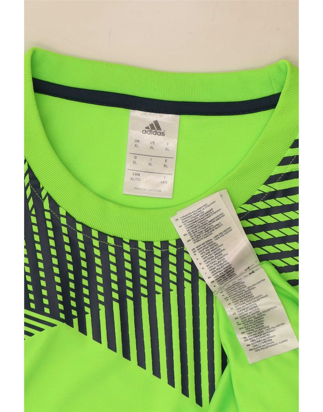 Adidas muška majica kratkih rukava XL zeleni geometrijski poliester