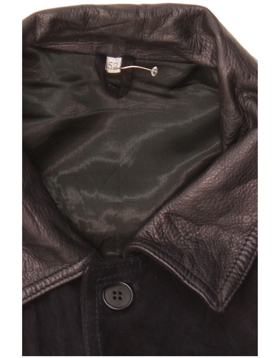 Vintage muška bomber jakna od brušene kože IT 52 XL crna koža