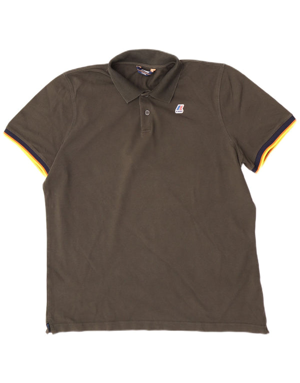 K-Way muška polo majica XL kaki boja