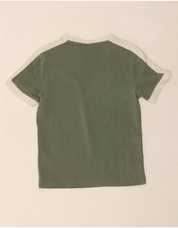 Puma ženska majica kratkih rukava UK 8 Small Green Colourblock Cotton