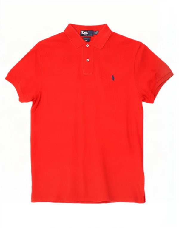 Polo Ralph Lauren muška polo majica prilagođenog kroja, veliki crveni pamuk