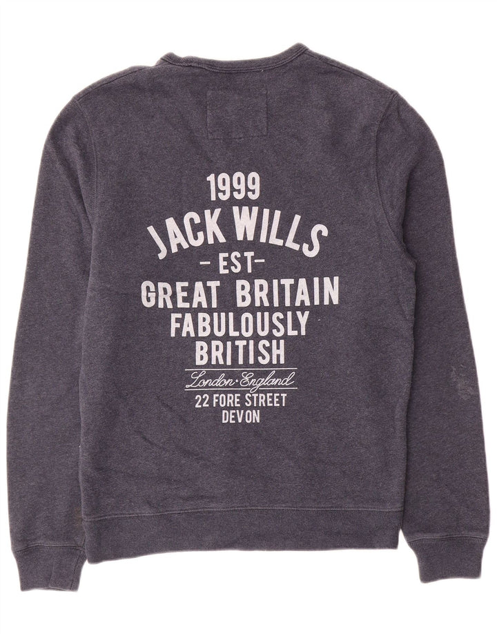 Jack Wills Muški džemper s trenirkom Srednji tamnoplavi pamuk