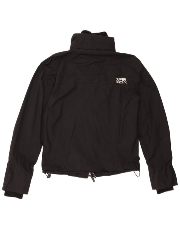 SUPERDRY ženska kišna jakna s grafičkim motivima UK 14 Srednji crni najlon