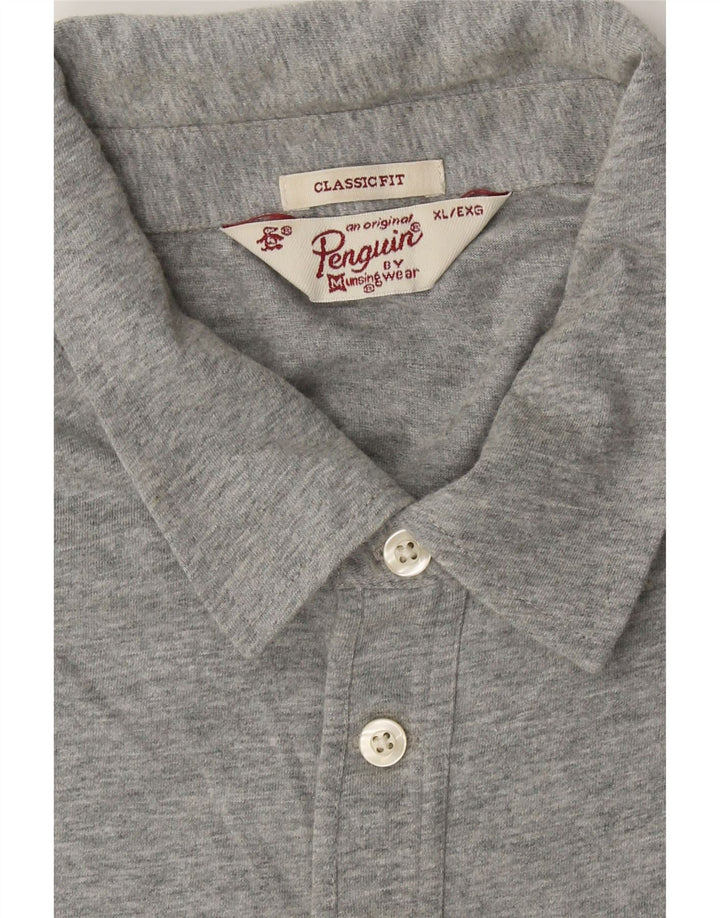 PENGUIN Mens Classic Fit Polo Shirt XL Grey Vintage Penguin and Second-Hand Penguin from Messina Hembry 