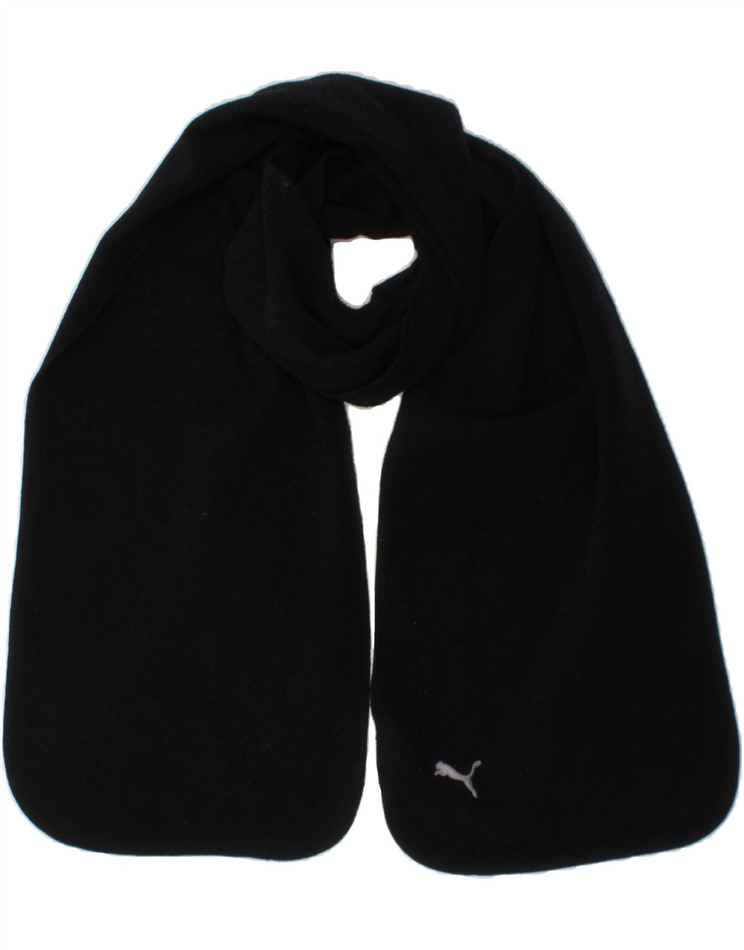 PUMA Mens Fleece Rectangle Scarf One Size Black Polyester Vintage Puma and Second-Hand Puma from Messina Hembry 