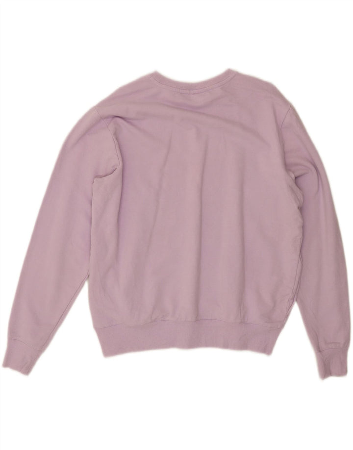 FILA Womens Oversized Sweatshirt Jumper UK 14 Medium Purple Vintage Fila and Second-Hand Fila from Messina Hembry 