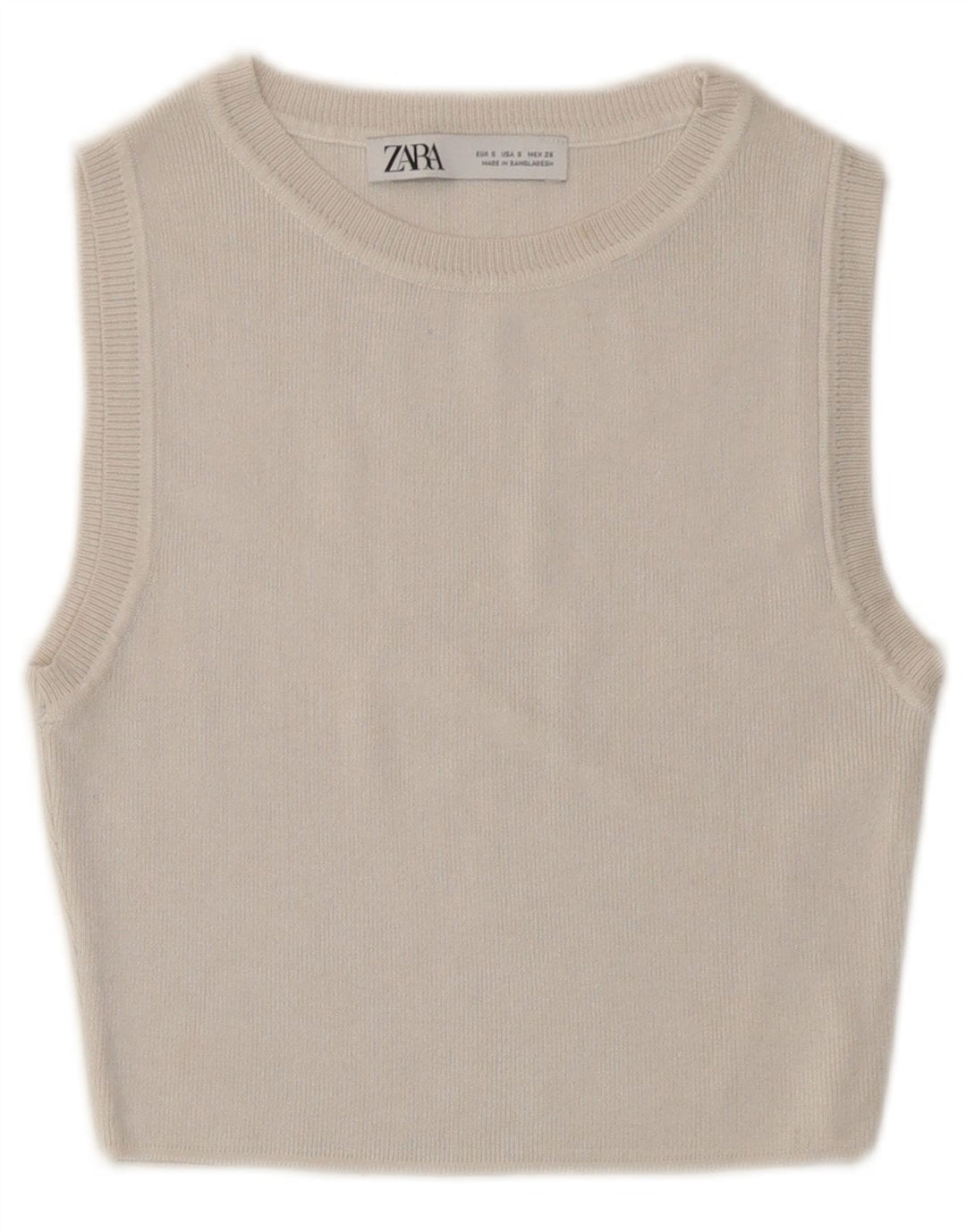 Zara ženski kratki pulover UK 8 Small Off White Viskoza