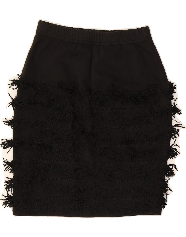 STEFANEL Womens Pencil Skirt Small W32 Black Cotton Vintage Stefanel and Second-Hand Stefanel from Messina Hembry 