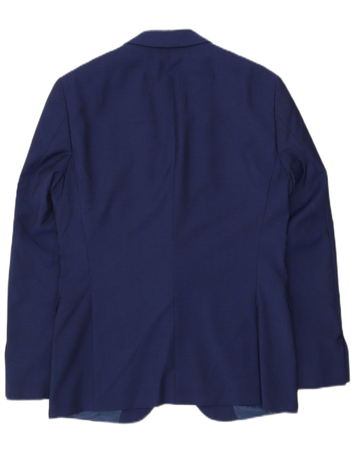 Tommy Hilfiger muška jakna s 2 gumba IT 46 Mala plava djevičanska vuna