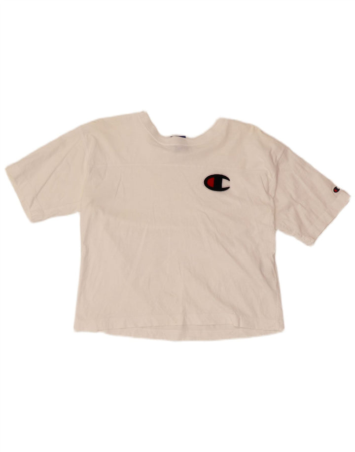 CHAMPION Ženska majica kratkih rukava UK 10 Mali bijeli pamuk