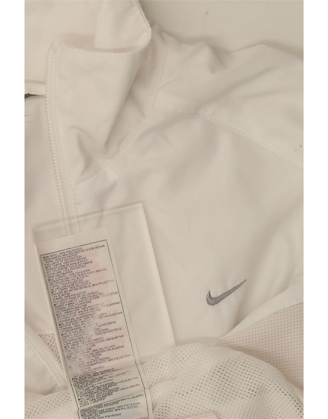 NIKE ženska gornja jakna za trenirku UK 14 srednji bijeli poliester
