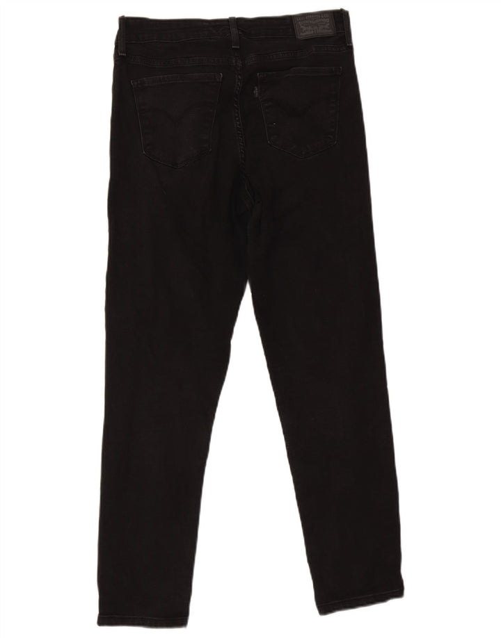 Levi's ženske 712 uske traperice W30 L27 crni pamuk