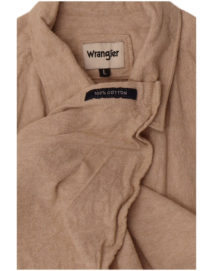 Wrangler muška majica kratkih rukava velika bež pamuk
