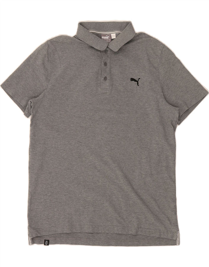 PUMA Mens Polo Shirt Large Grey Cotton Vintage Puma and Second-Hand Puma from Messina Hembry 