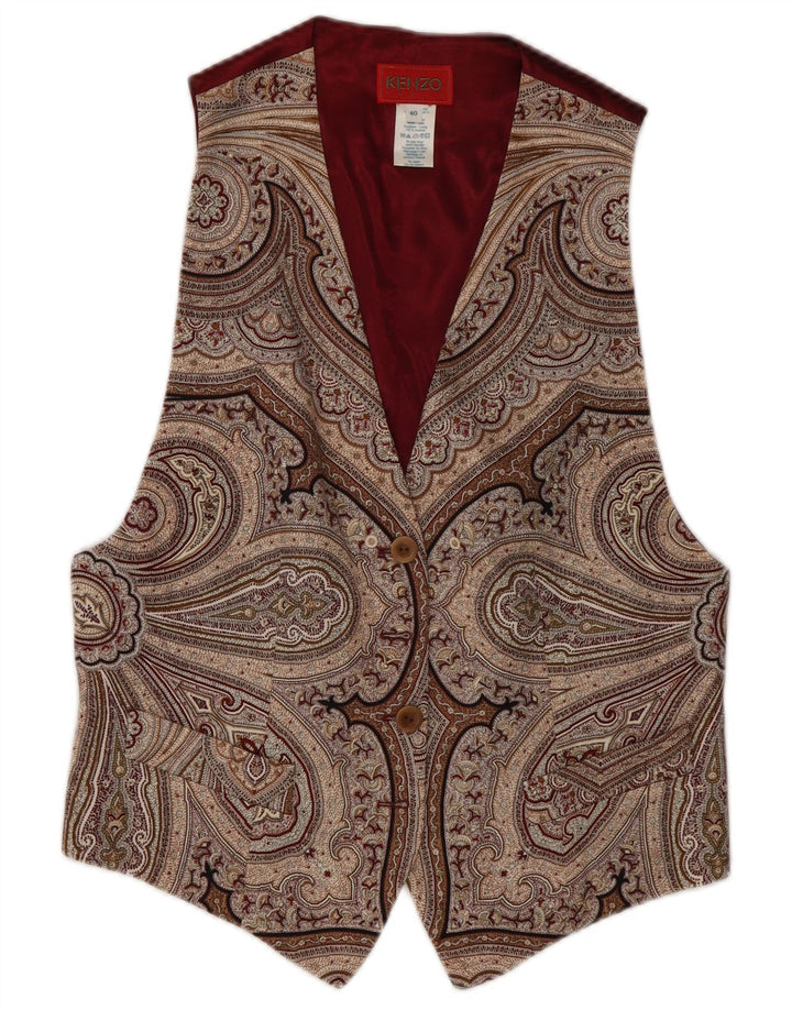 Kenzo ženski prsluk EU 40 srednje raznobojna paisley vuna
