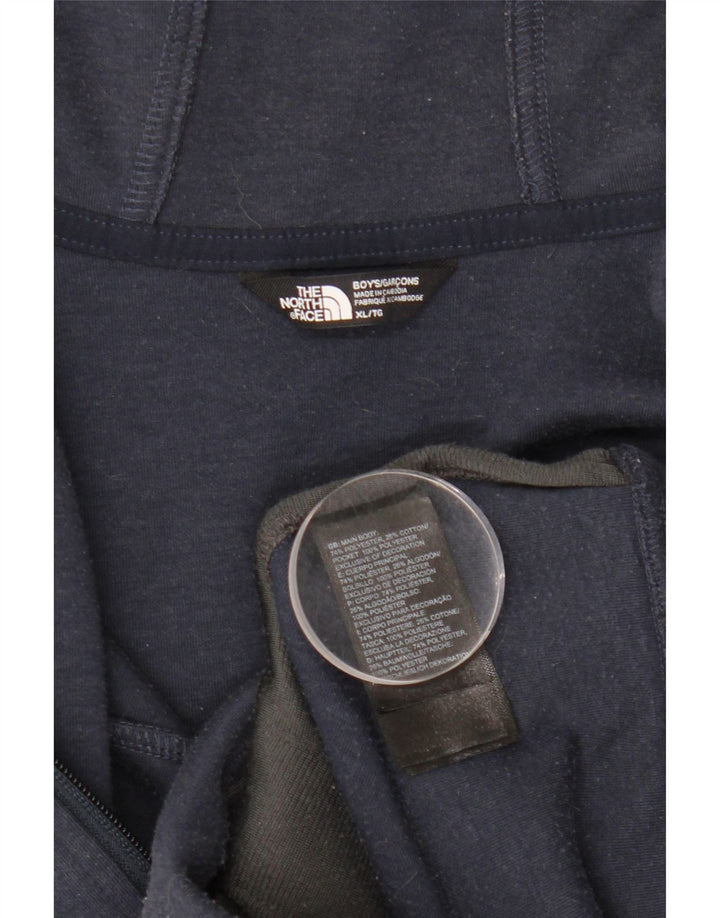THE NORTH FACE Džemper s kapuljačom s patentnim zatvaračem 13-14 godina XL tamnoplavi poliester