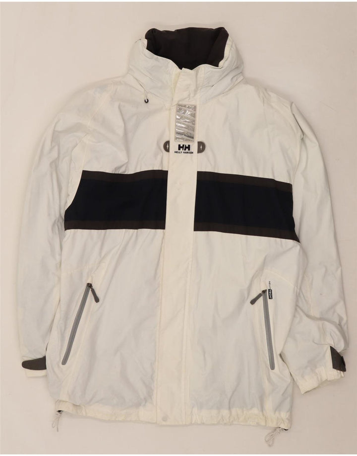 Helly Hansen muška kišna jakna s kapuljačom UK 40 Large White Colourblock