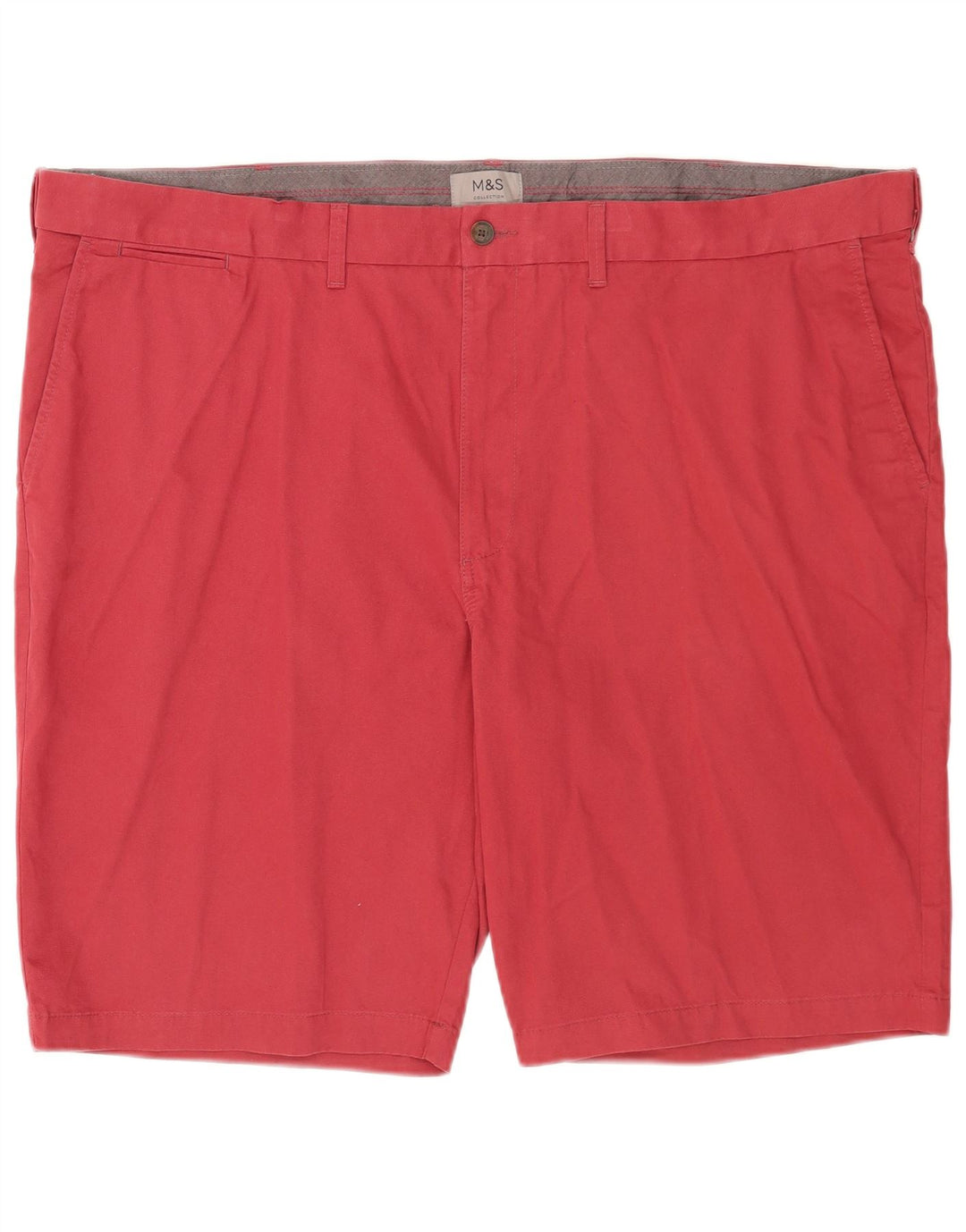 Marks & Spencer muške chino kratke hlače W48 4XL crveni pamuk