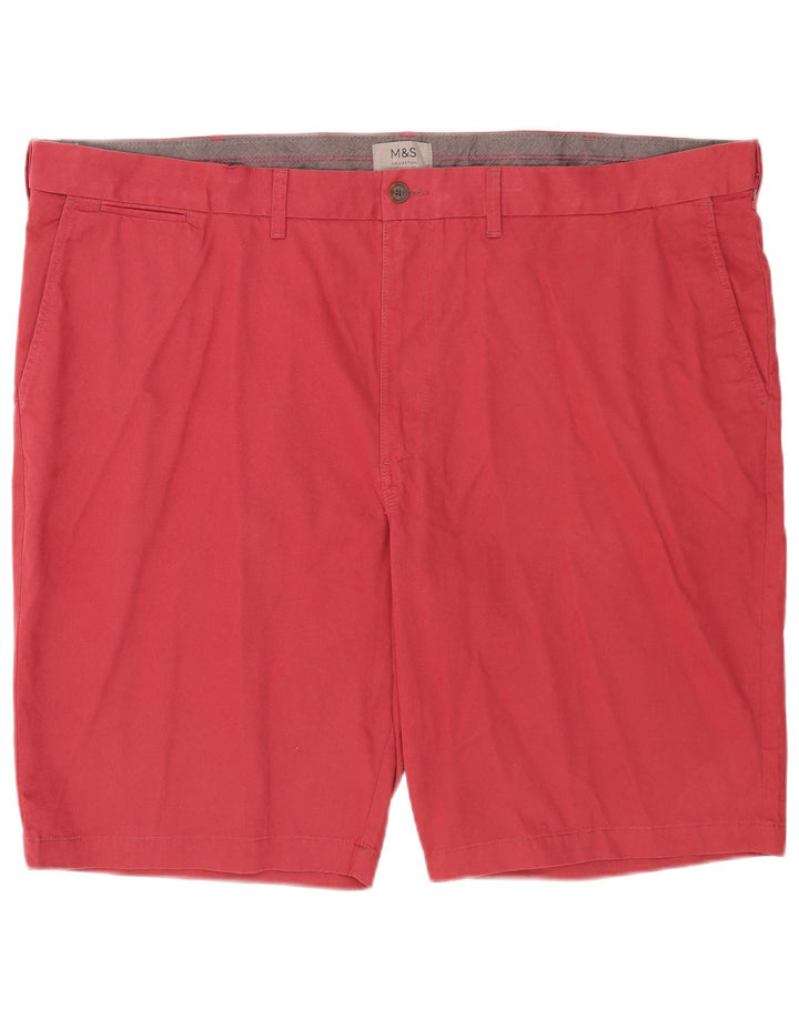 Marks & Spencer muške chino kratke hlače W48 4XL crveni pamuk