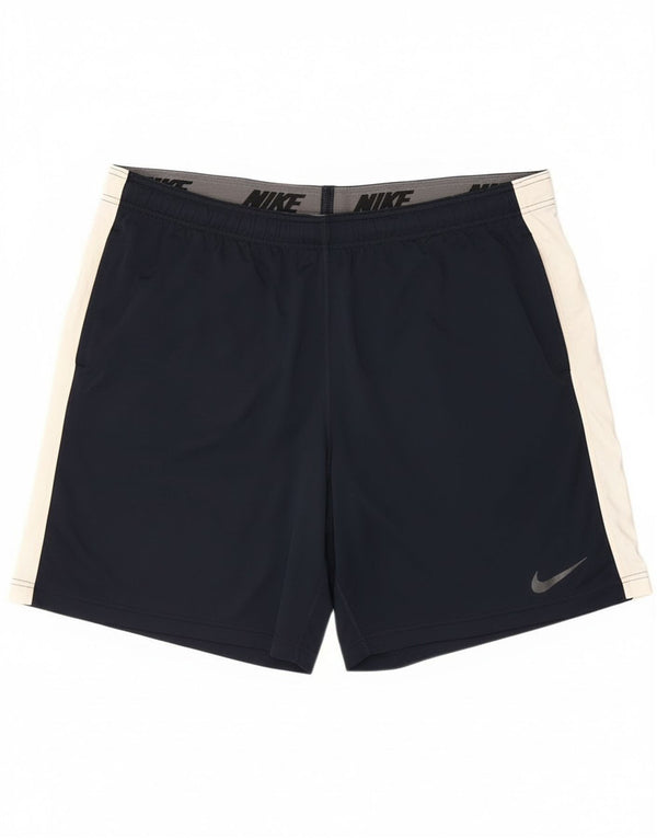 Nike muške Dri Fit sportske kratke hlače XL tamnoplavi poliester u boji