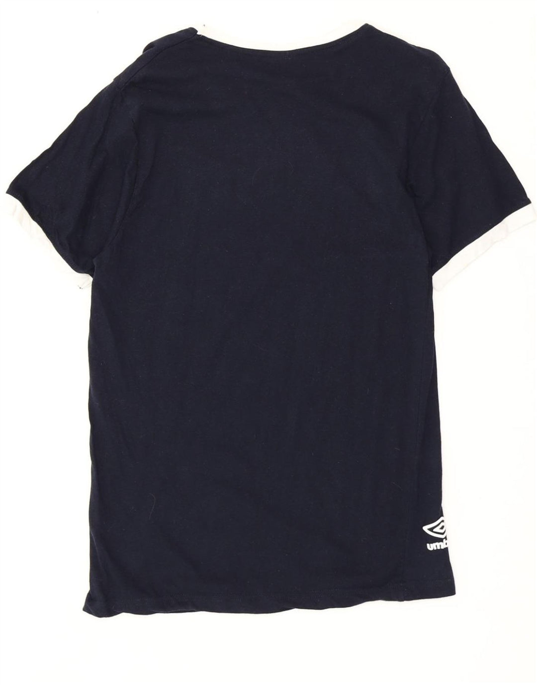 UMBRO Womens Graphic T-Shirt Top UK 16 Large Navy Blue Cotton