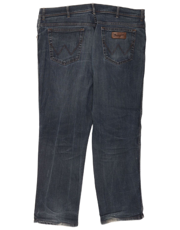 Wrangler muške Texas Straight traperice W40 L30 plavi pamuk