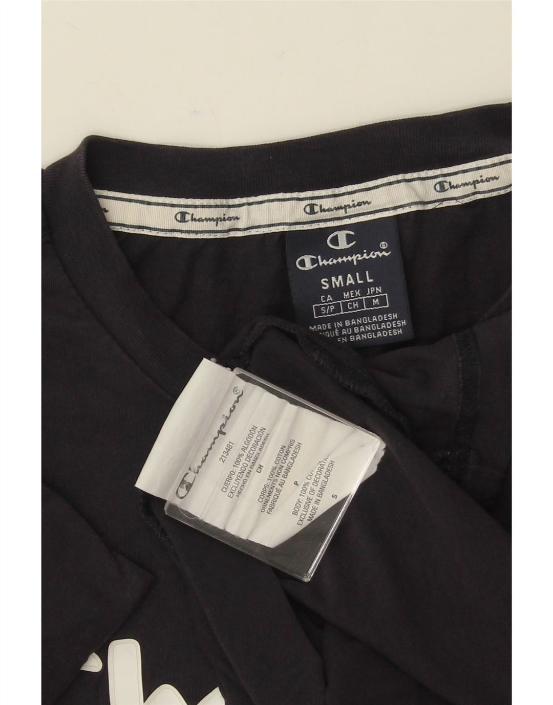 CHAMPION Muška majica kratkih rukava s grafičkim motivima Mala tamnoplava pamuk