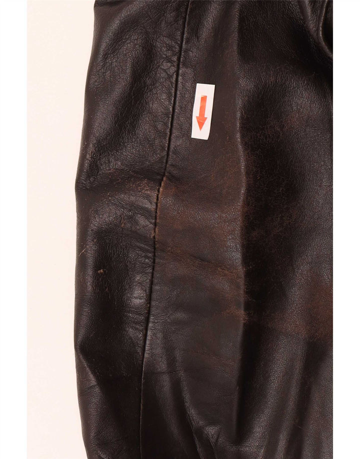 Vintage muška kožna jakna UK 40 Large Brown