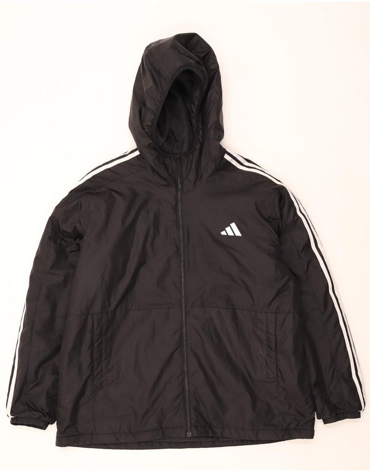 Adidas muška vjetrovka s kapuljačom UK 44 2XL crni poliester