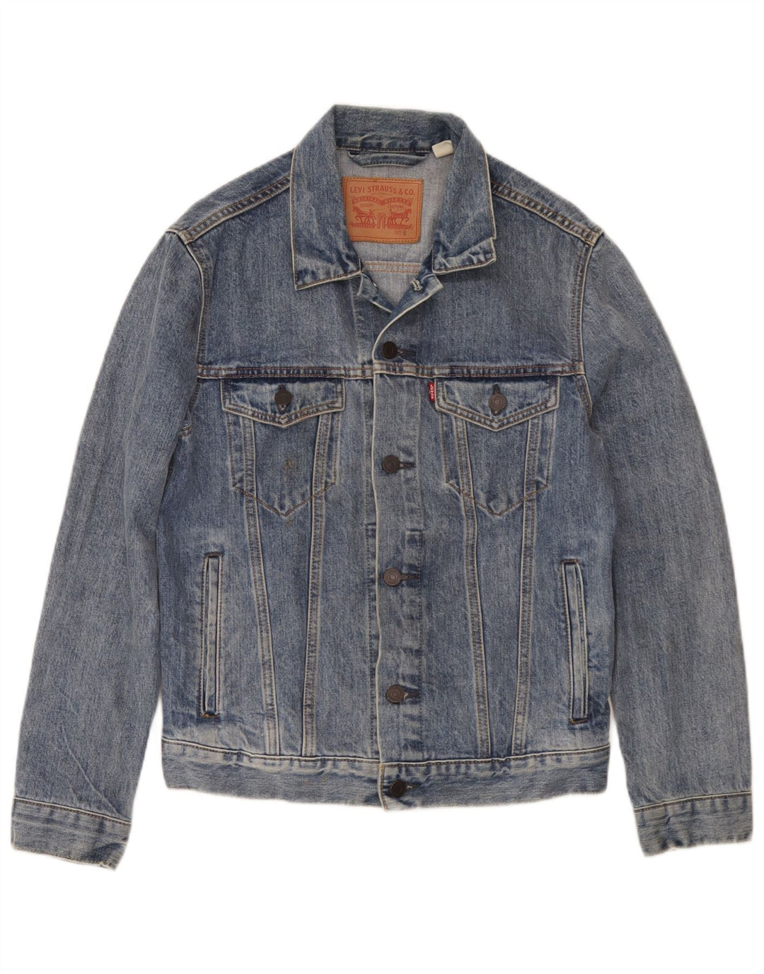 Levi's ženska traper jakna UK 10 Small Blue Cotton