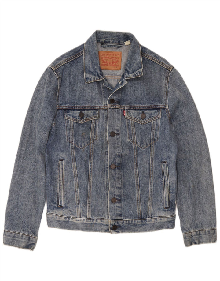 Levi's ženska traper jakna UK 10 Small Blue Cotton