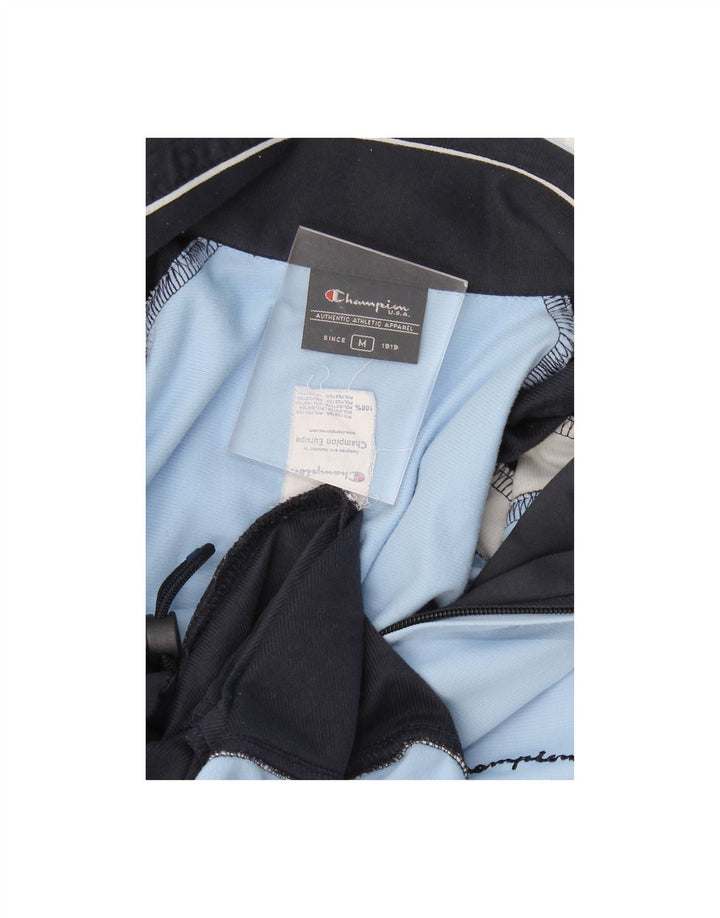 CHAMPION Mens Tracksuit Top Jacket Medium Blue Colourblock Polyester