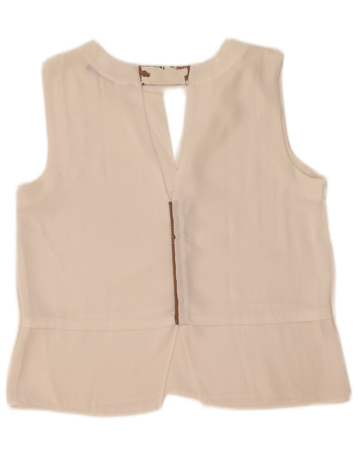 Zara ženski gornji dio bluze bez rukava UK 18 XL bijeli
