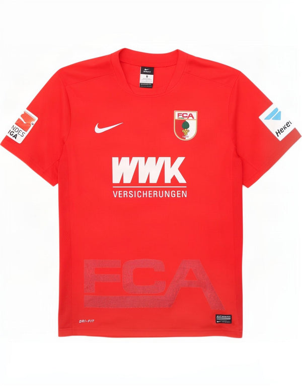 Nike Mens FC Augsburg Graphic T-Shirt Majica srednjih crvenih poliestera