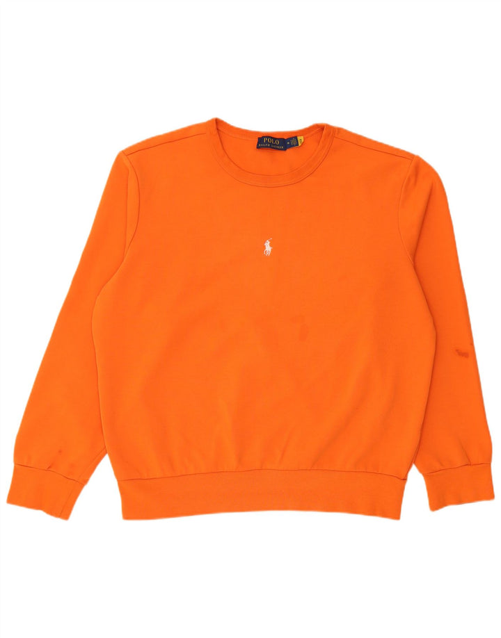 Polo Ralph Lauren Ženska prevelika majica s kratkim rukavima UK 14 Srednje narančasta