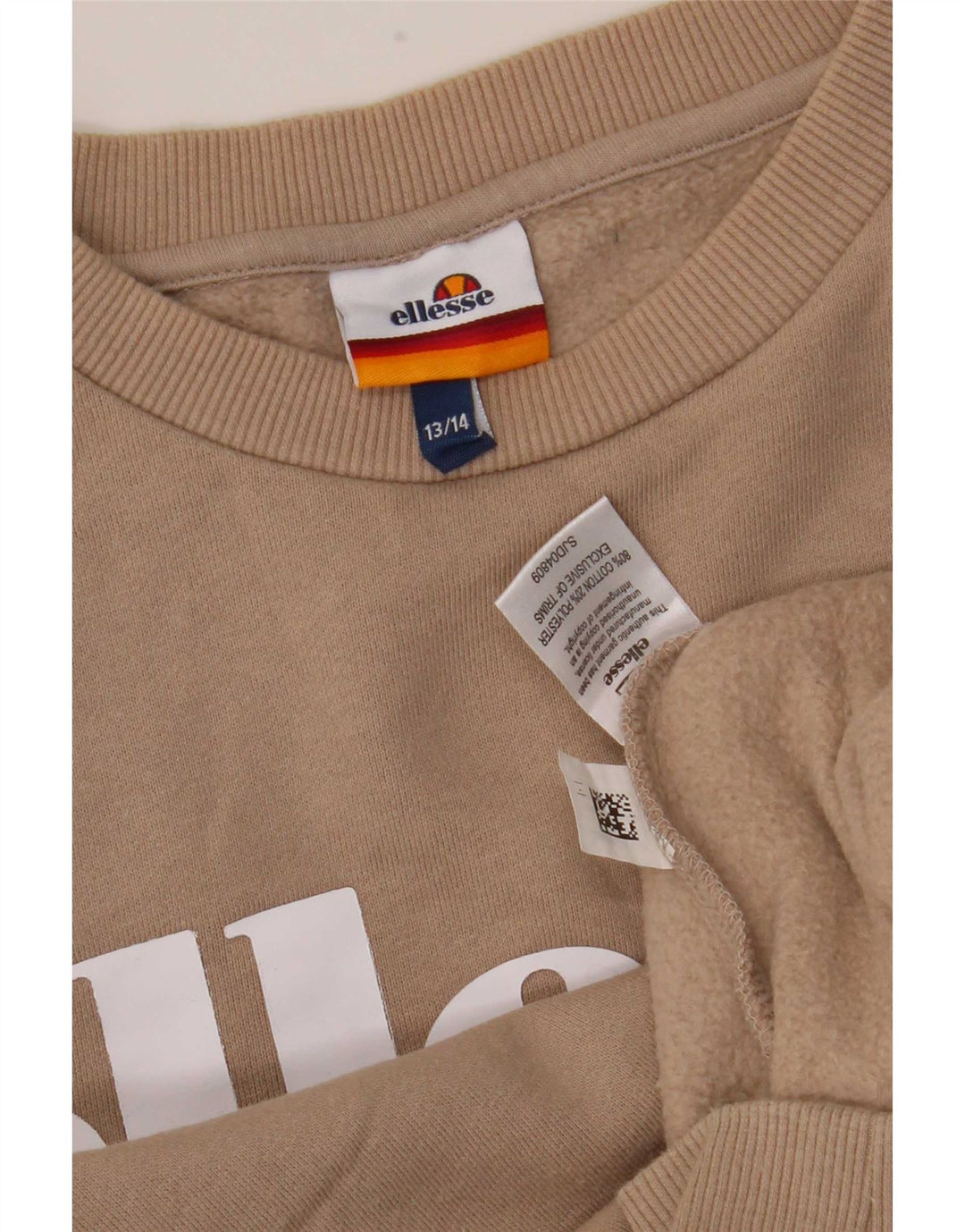 Ellesse Boys Graphic Sweatshirt Džemper 13-14 godina smeđi pamuk