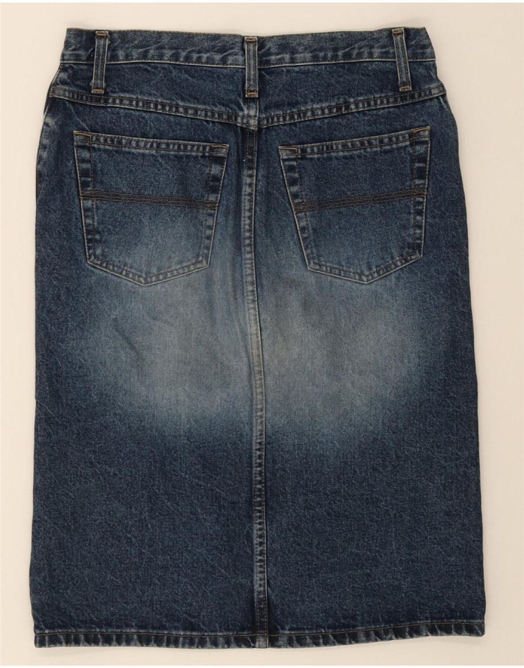 SISLEY Womens Denim Skirt IT 42 Medium W30  Blue Cotton Vintage Sisley and Second-Hand Sisley from Messina Hembry 