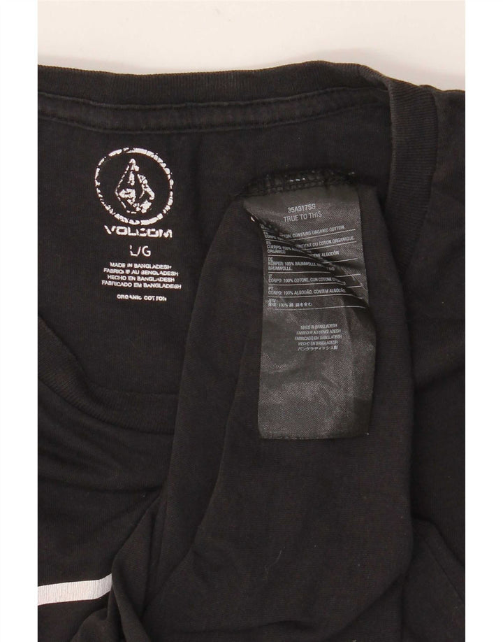 Volcom muška majica s grafičkim motivima, veliki crni pamuk