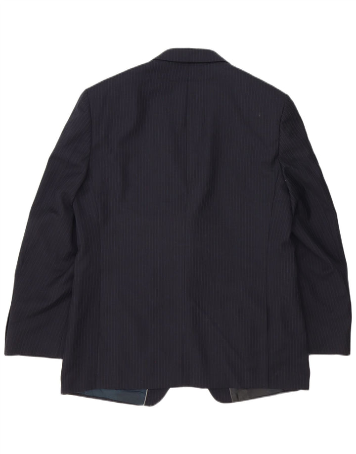 Marks & Spencer muška jakna sako s 2 gumba UK 42 XL tamnoplava na pruge
